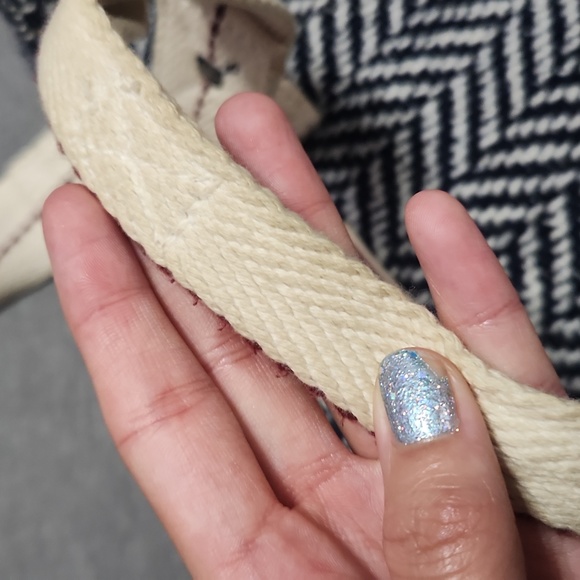 Y2K Hollister Woven Wool Tote Shoulder Travel Purse Summer Shopping Beach Bag - Picture 13 of 14